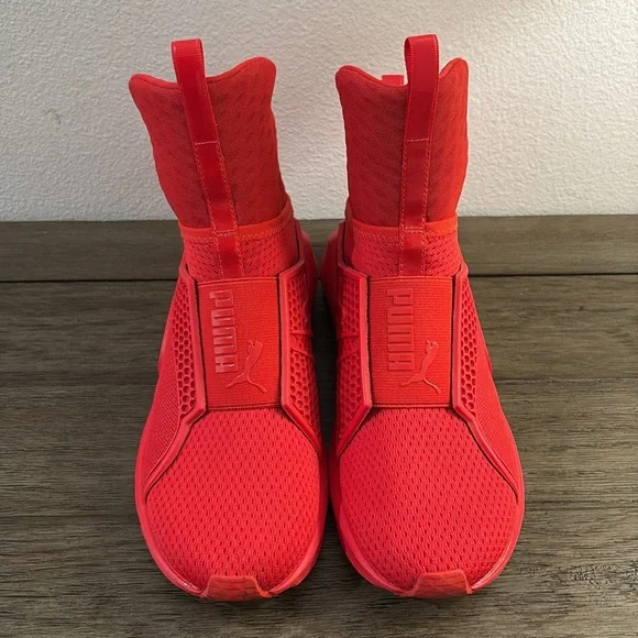 EUC [Fenty x PUMA] Rhianna Trainer in High Risk Red Athletic Sneakers Womens 6.5 - Picture 8 of 15